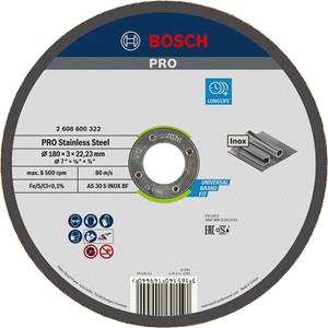 Bosch Trennscheibe Gerade Expert For Inox As 30 S Inox Bf, 180 Mm, 22,23 Mm, 3 Mm