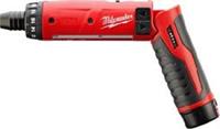 Milwaukee M4 D-202B 4V Li-Ion accu pen boor-/schroefmachine set (2x 2.0Ah accu) in tas