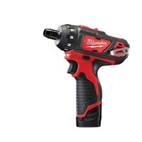 Milwaukee M12 BD-202C 12V Li-Ion accu boor-/schroefmachine set (2x 2.0Ah accu) in koffer