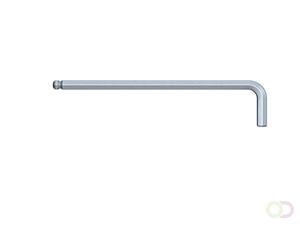 Wiha Stiftsleutel zeskantkogelkop mat verchroomd (01404) 8 x 206 mm, 44 mm