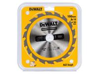 DeWalt DT1943 Cirkelzaagblad - 190 x 30 x 18T - Hout (met nagels)