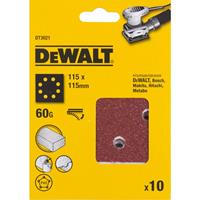 DeWalt DT3021 Vlak schuurvel - K60 - 115 x 115mm (10st)