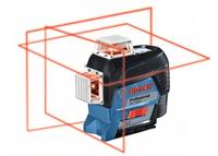 Bosch Linienlaser GLL 3-80 C, mit 4 x 1,5-V-LR6-(AA)-Batterien, Akku-Adapter