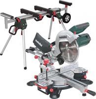 Metabo Afkortzaag KGS 254 M Telescopische afkort- en verstekzaagmachine met trekfunctie incl. onderstel (KSU 251) - 1800W - 254 x 30mm