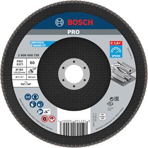 Bosch 2608606739 Lamellenschuurschijf Best for Metal - K80 - 180mm - Vlak