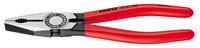 Knipex Kombizange schwarz atramentiert poliert mit Kunststoff überzogen 250 mm - 03 01 250