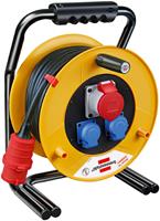 Brennenstuhl Brobusta 1316200 IP44 CEE Cable Reel with 2 Earthed Sockets, 40m