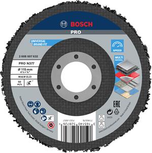 Bosch Reinigingsvlies 115 mm, 22,23 mm, SiC, 8.350 o.p.m.