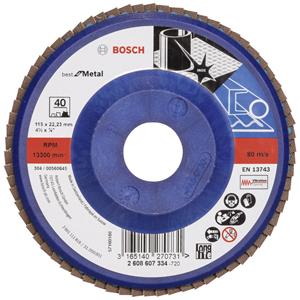 Bosch 2608607334 X571 Lamellenschijf Diameter 115 mm Boordiameter 22.33 mm Staal 1 stuk(s)