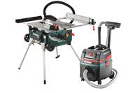 Metabo TS 254 Zaagtafel Op Onderstel&Alleszuiger / Bouwstofzuiger (ASR 25 L SC) Combiset - 2000W - 254 X 30mm