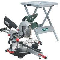 Metabo KGS 216 M Telescopische afkort- en verstekzaagmachine incl. onderstel (UMS) - 1500W - 216 x 30mm