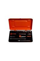 Bahco Dopsleutelset 19-delig in metalen doos 1/4inch 6719MHR