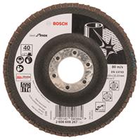 Bosch 2608608267 Lamellenschuurschijf X581 Best for Inox - K40 - 115mm - Recht