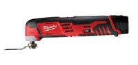 Milwaukee C12 MT-202B 12V Li-Ion Accu multitool set (2x 2.0Ah accu) + 8 delige accessoireset in tas - variabel