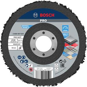 Bosch Reinigungsscheibe N377, Best for Metal, 125 mm, 22,23 mm, SiC