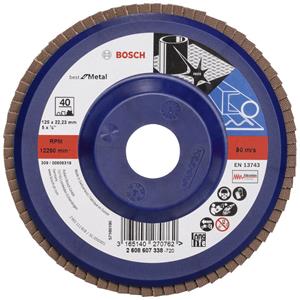 Bosch 2608607338 X571 Lamellenschijf Diameter 125 mm Boordiameter 22.33 mm Staal 1 stuk(s)