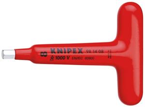 Knipex Schraubendreher für Innensechskantschrauben mit T-Griff 120 mm - 98 14 06