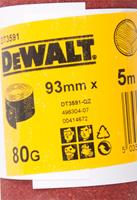 DeWalt DT3591 Schuurpapier rol - P80 - 5m - 93mm