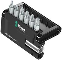 Wera 5056296001 7-delige Bit-Check 7 Universal 1 Bitset - Pozidrive