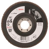 Fächerschleifscheibe 125 mm, 22,23 mm, 40, 12250 U/min Bosch