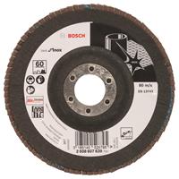 Bosch Fächerschleifscheibe X581, Best For Inox, 125 Mm, 60, Gewinkelt,Glasgewebeteller