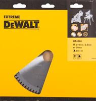 DeWalt DT4286 Extreme Cirkelzaagblad - 216 x 30 x 80T - Hout / Laminaat / MDF