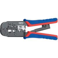 Knipex Crimp lever pliers for Western plugs Western connector RJ11/12 (6-pin) 9.65 mm; RJ45 (8-pin)11.68 mm