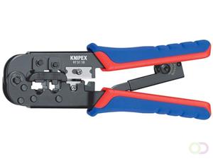 Knipex Crimp lever pliers for Western plugs Western connector RJ11/12 (6-pin) 9.65 mm; RJ45 (8-pin)11.68 mm