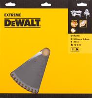 DeWalt DT4218 Extreme Cirkelzaagblad - 305 x 30 x 72T - Hout / Laminaat / MDF