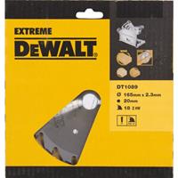DeWalt DT1089 Extreme Cirkelzaagblad - 165 x 20 x 18T - Hout / Laminaat