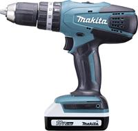 Makita HP457DWE Akku-Schlagbohrschrauber 18V 1.5Ah Li-Ion inkl. 2. Akku, inkl. Koffer