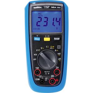 metrix MTX 203 Hand-Multimeter digital Spritzwassergeschützt (IP54) CAT III 600V Anzeige (Counts):