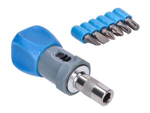 Silverline 7-delige stubbie ratelschroevendraaier set