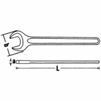 Stahlwille 4004 50 EINMAULSCHLUESSEL 40040500 Enkelvoudige steeksleutel 50 mm