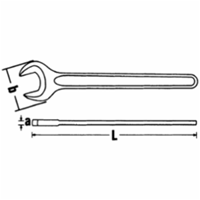 STAHLWILLE Einmaulschlüssel DIN 894, SW 50 mm