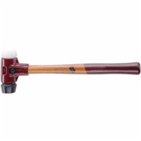 Halder Kunststofhamer | lengte 405 mm hoofd-d. 60 mm | middelhard/hard hout | rubber zwart/nylon wit | 1 stuk - 3028.060 3028.060