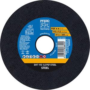 PFERD PSF STEEL 61730021 Doorslijpschijf recht 115 mm 25 stuk(s) Staal
