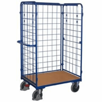 VARIOfit Paket-Dreiwandwagen, hoch, seitlich vergittert Ladefläche 1000x700mm