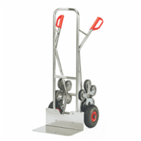 fetra - Alu-Treppenkarre AK 1328, Luftreifen, fünfarmige Radsterne, Tragkraft 200kg