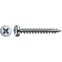 Spax Universalschraube, 4,5 x 15 mm, 1000 Stück, Vollgewinde, Halbrundkopf, Kreuzschlitz Z2, 4CUT, WIROX - 0231010450155