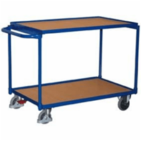 VARIOfit Tischwagen mit Schiebegriff und 2 Ladeflächen 835x495mm