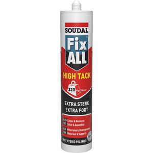 SOUDAL Fix ALL® HIGH TACK extreem sterke lijmkit wit 290ml