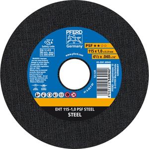 PFERD PSF STEEL 61730010 Doorslijpschijf recht 115 mm 25 stuk(s) Staal