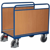 VARIOfit Seitenbügelwagen mit Längswänden aus Holz 1060x640mm