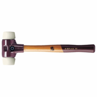 Halder Kunststofhamer | lengte 490 mm hoofd-d. 80 mm | hard hout | nylon wit | 1 stuk - 3008.080 3008.080