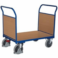 VARIOfit Doppel-Stirnwandwagen mit Holzwänden 1200x800mm