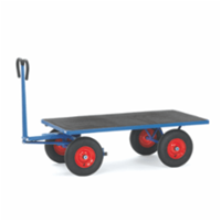 Fetra Handpritschenwagen mit Plattform, mit Vollgummi-Bereifung, 2000x1000 mm
