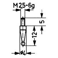 Käfer Messeinsatz Stahl Abb.18/ 2,0mm - KAFER