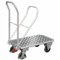 VARIOfit Klappbügelwagen mit Schiebebügel aus Aluminium 720x450mm