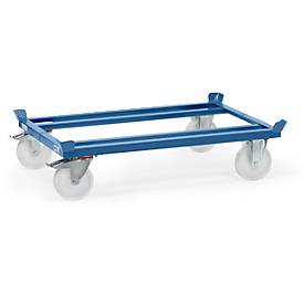 fetra Paletten-Fahrgestell, Tragkraft: 1.050 kg,blau RAL5007